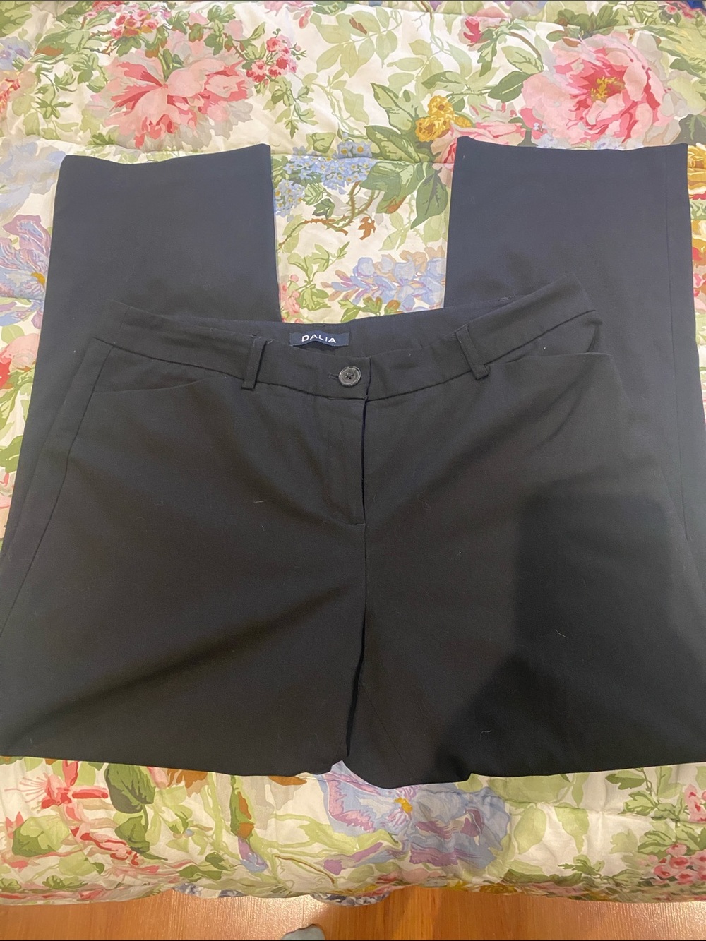 Dalia Black Straight-Leg Dress Pants size 10x30